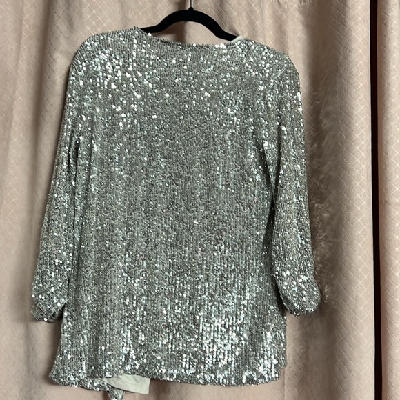 CABLE & GAUGE sequin cardigan - Picture 2 of 5